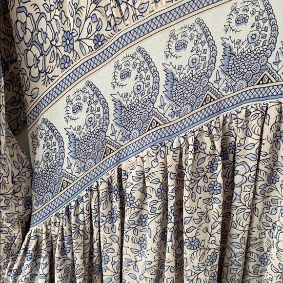 Ulla Johnson Pink Blue Floral Maxi M - Picture 6 of 6